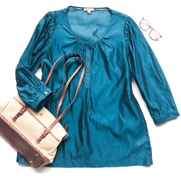 Burberry Tops - Burberry Brit Mulberry Silk Tunic